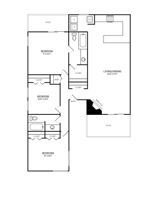 a black and white drawing of a square with a line through it at The  Wynne